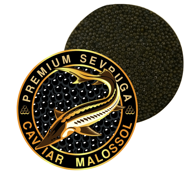 Premium Sevruga Sturgeon Malossol Black Caviar