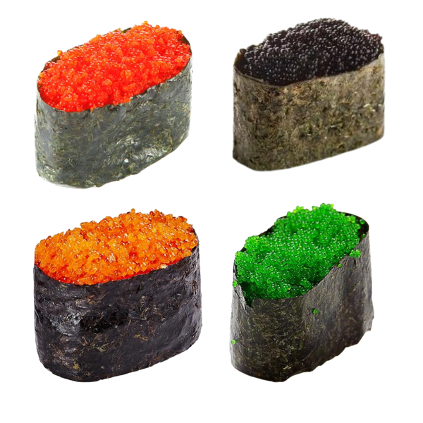 Tobiko Flying Fish Roe, Sushi Caviar, Available in Four Flavors and Colors