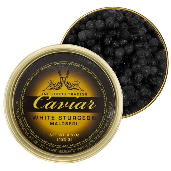 American White Sturgeon Malossol Black Caviar
