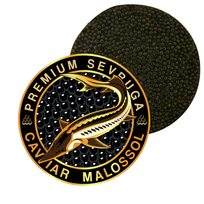 Premium Sevruga Sturgeon Malossol Black Caviar