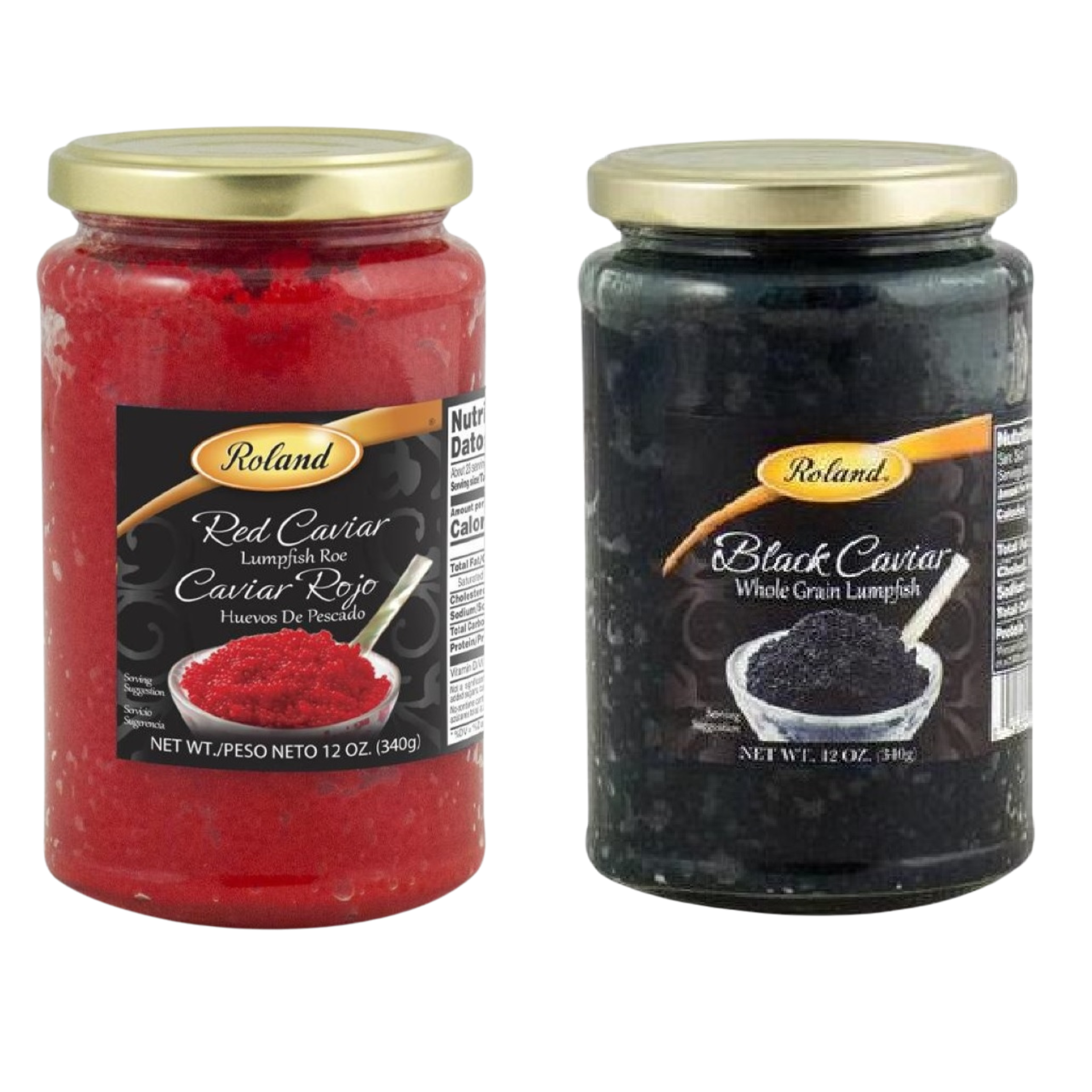 Whole Grain Lumpfish Roe Caviar – Red & Black