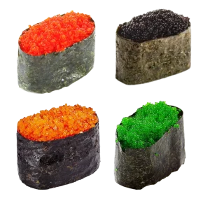 Tobiko Flying Fish Roe – Orange, Red, Black & Green