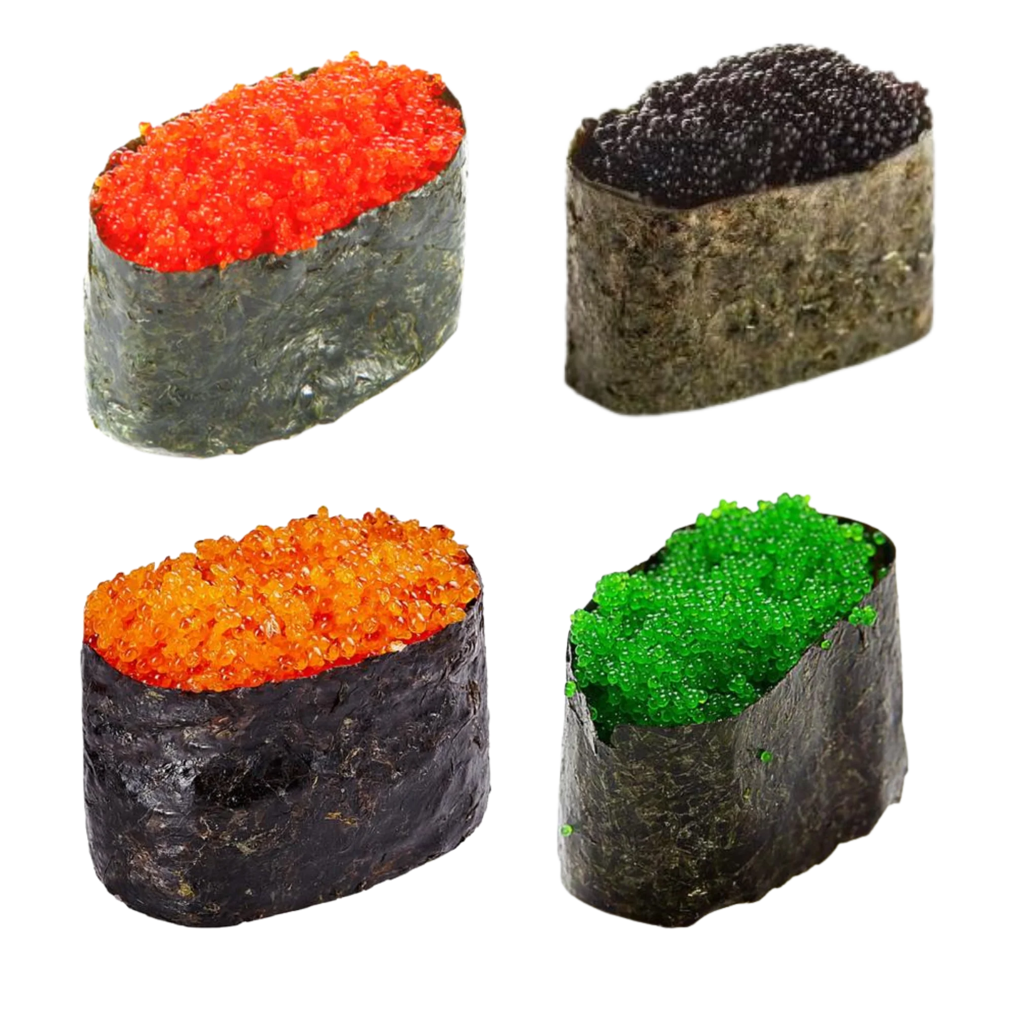 Tobiko Flying Fish Roe Sushi Caviar - Orange/Red/Black/Green